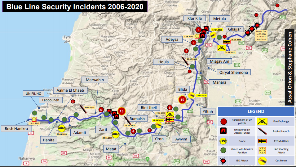 Yellow Hands on the Blue Line: Hezbollah’s Military Deployment along