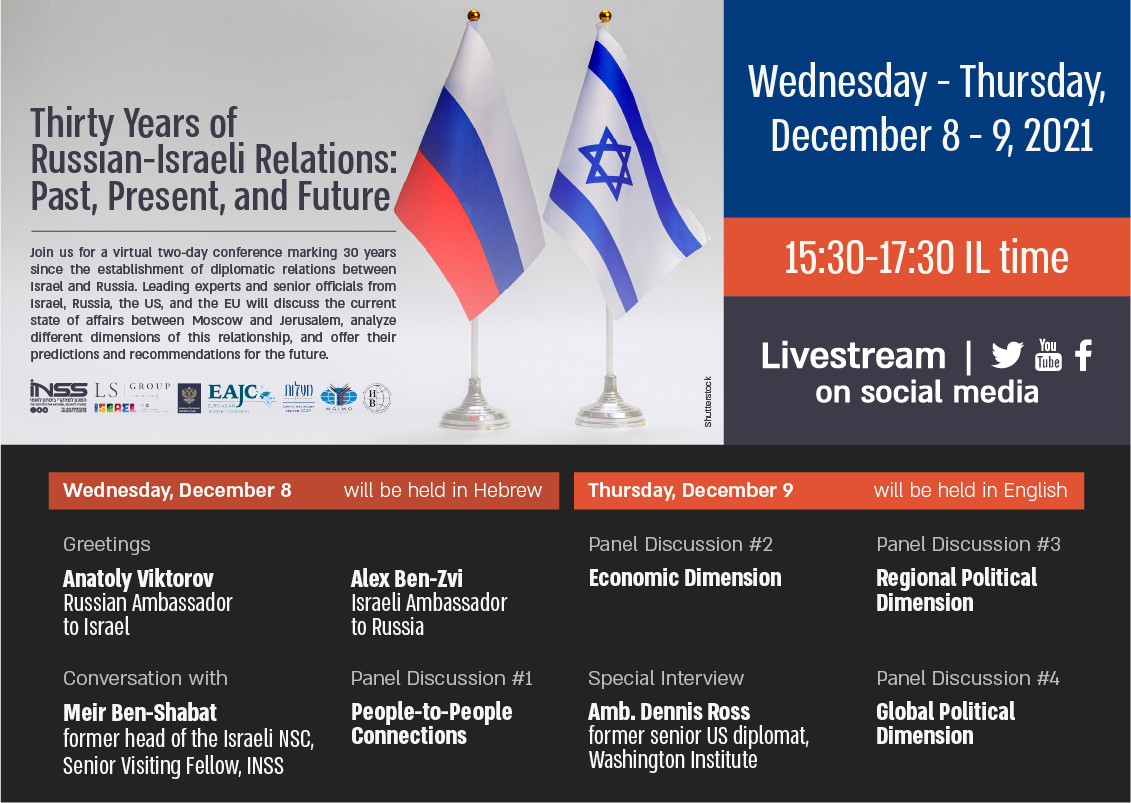 Thirty Years of Russian-Israeli Relations: Past, Present, and Future  INSS